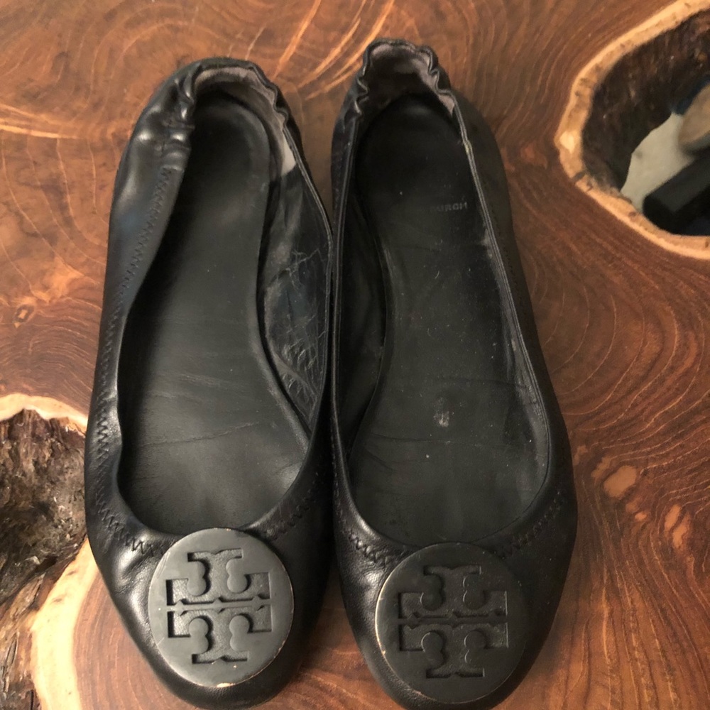 Tory Burch black flats. Size 7